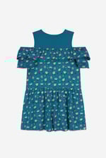 Girls Printed Ruffles Dress (5/6yrs-10/11yrs)