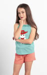Girls Cat With Hat Tank Top (2/3yrs-8/9yrs)