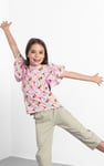 Girls Frill Sleeve T-Shirt (5/6yrs-10/11yrs)