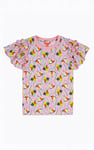 Girls Frill Sleeve T-Shirt (5/6yrs-10/11yrs)