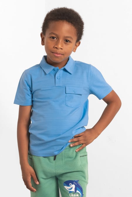 Boys Yellow Chest Pocket Polo Shirt (6yrs-11yrs)
