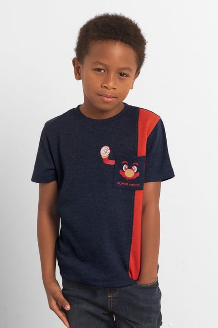 Boys Navy Super Kiddo Printed T-shirt (6yrs-11yrs)