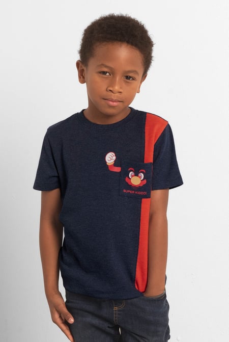 Boys Orange Super Kiddo Printed T-shirt (6yrs-11yrs)