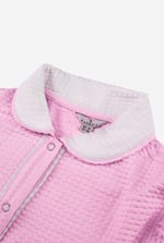 Womens Contrast Trimmed Flutter Sleeve Blouse