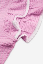 Womens Contrast Trimmed Flutter Sleeve Blouse