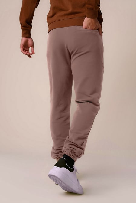 Mens Cream Cut & Sew Zip Jogger