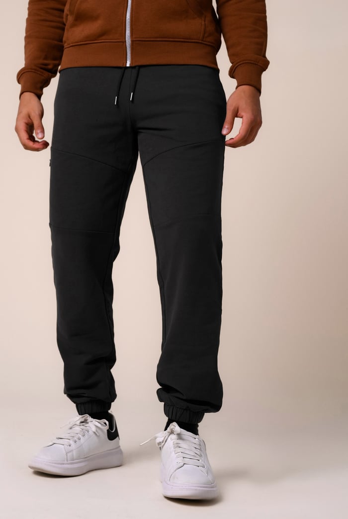Mens Cut & Sew Zip Jogger