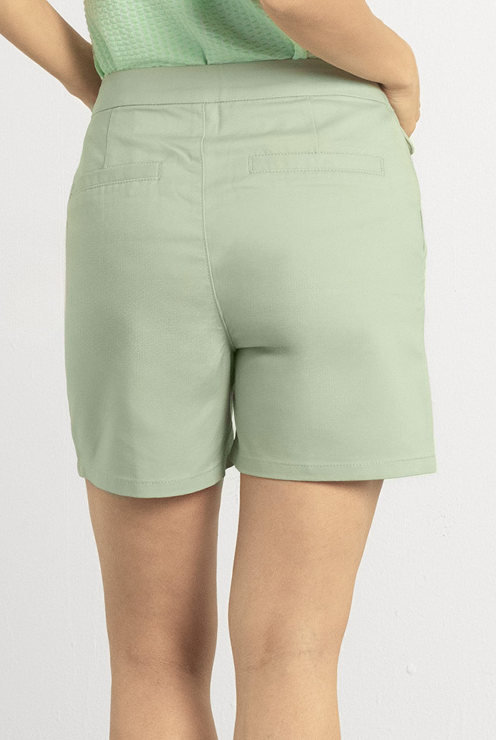 Golden Button Front High Waisted Short