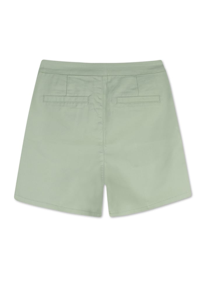 Golden Button Front High Waisted Short