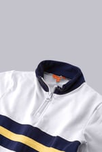 Boys Zip Up Colour Block Sweatshirt ( 6yrs-11yrs)