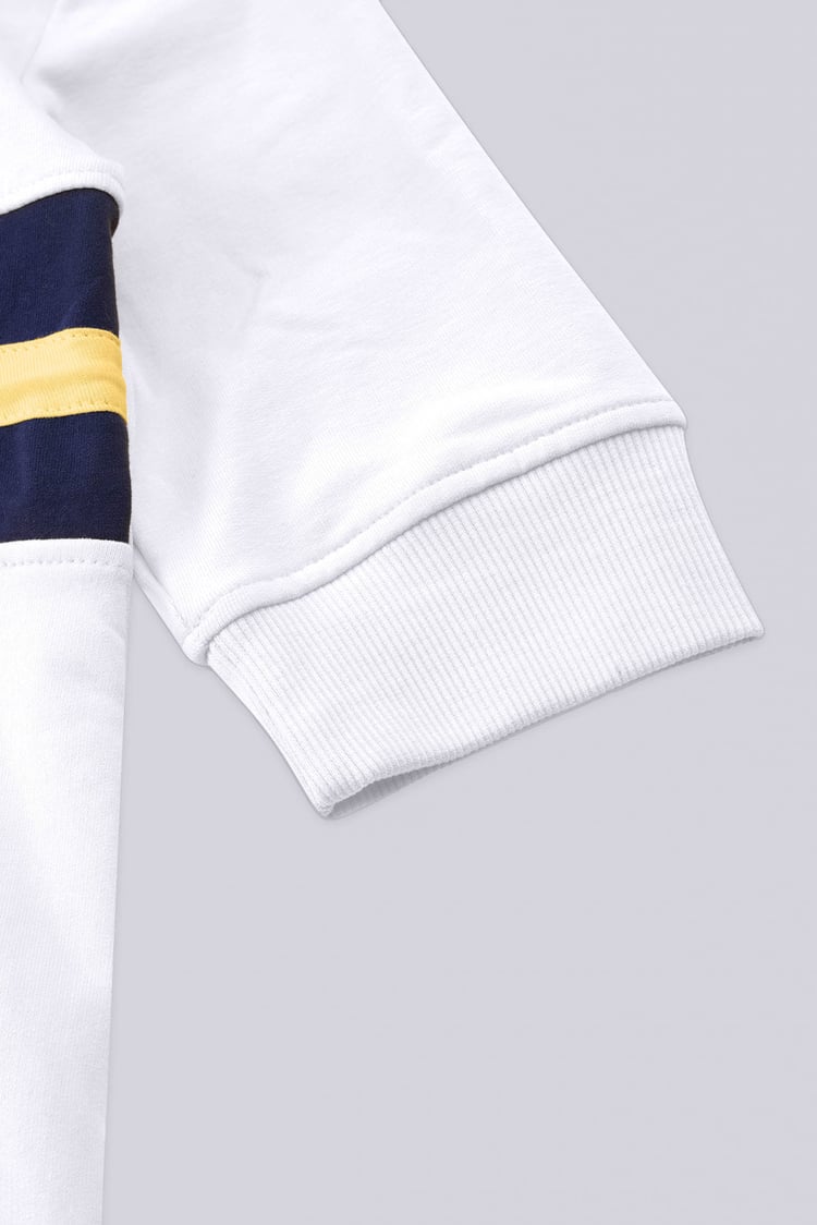 Boys Zip Up Colour Block Sweatshirt ( 6yrs-11yrs)