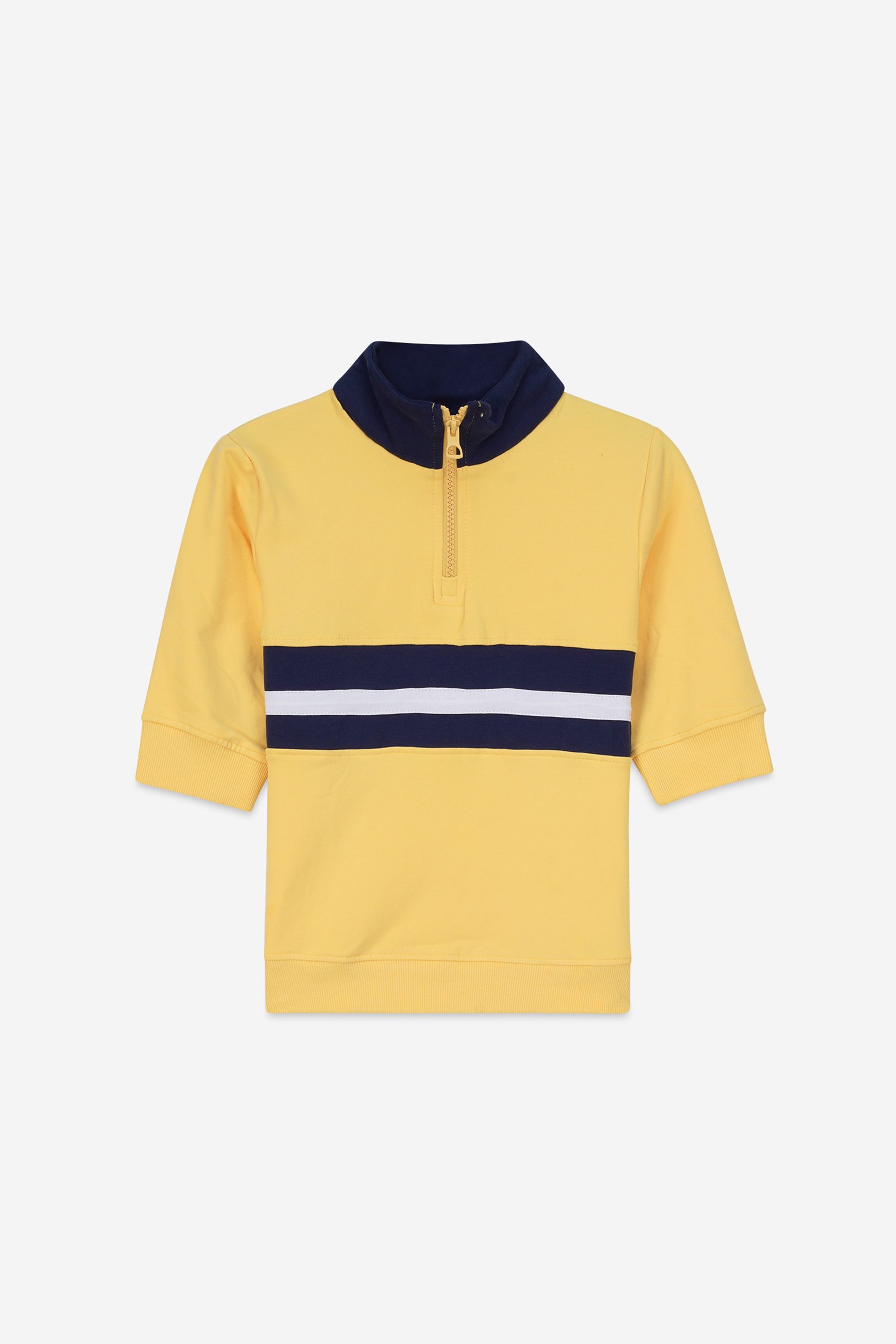 Boys Zip Up Colour Block Sweatshirt ( 6yrs-11yrs)