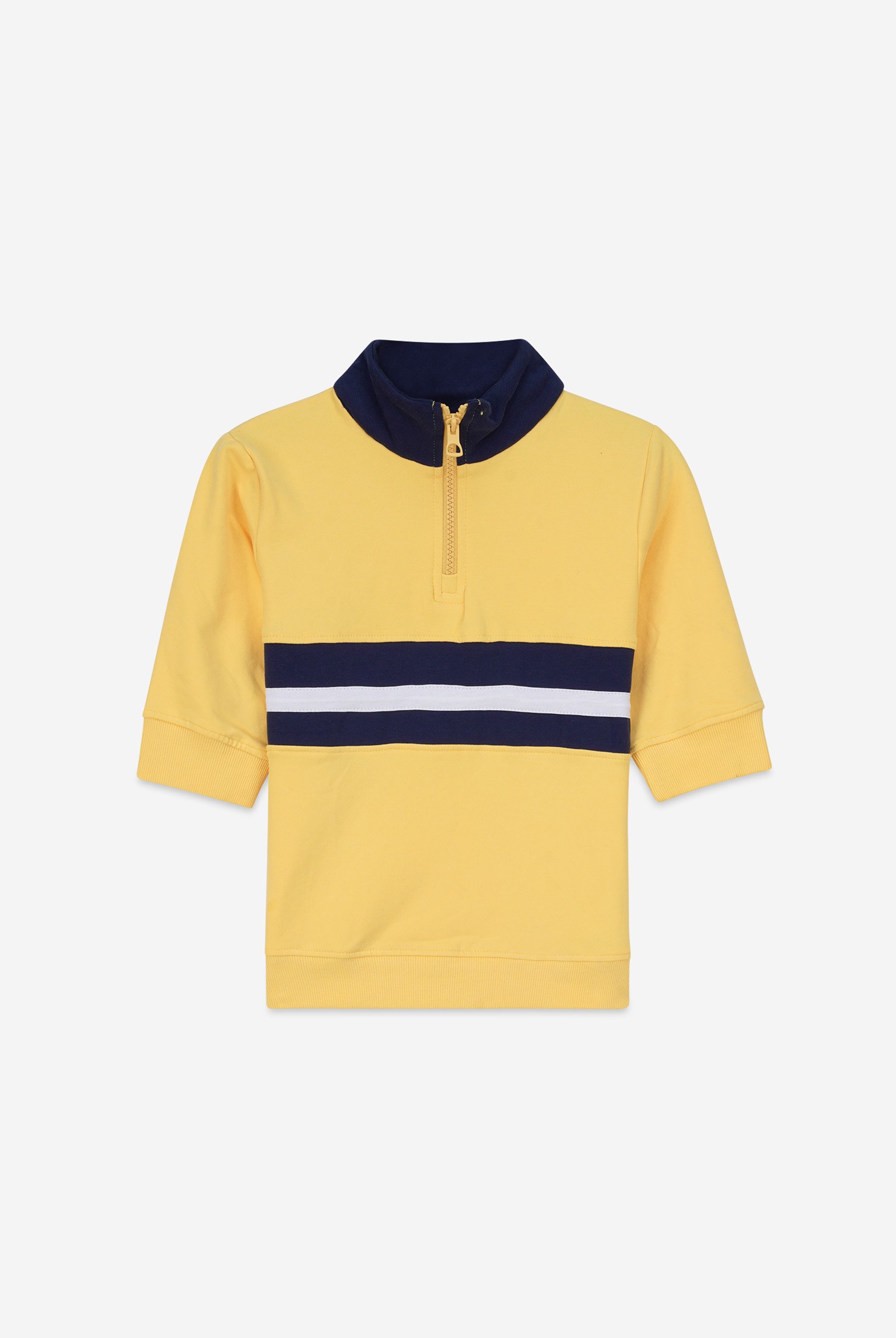 Boys Zip Up Colour Block Sweatshirt ( 6yrs-11yrs)