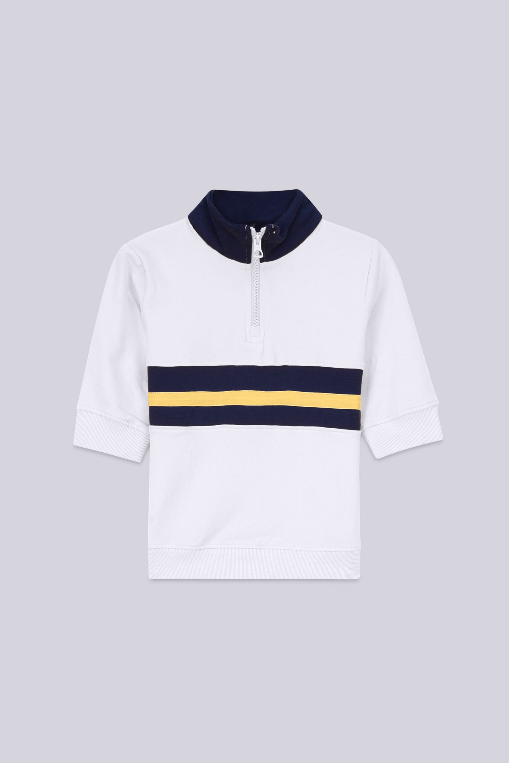 Boys Zip Up Colour Block Sweatshirt ( 6yrs-11yrs)