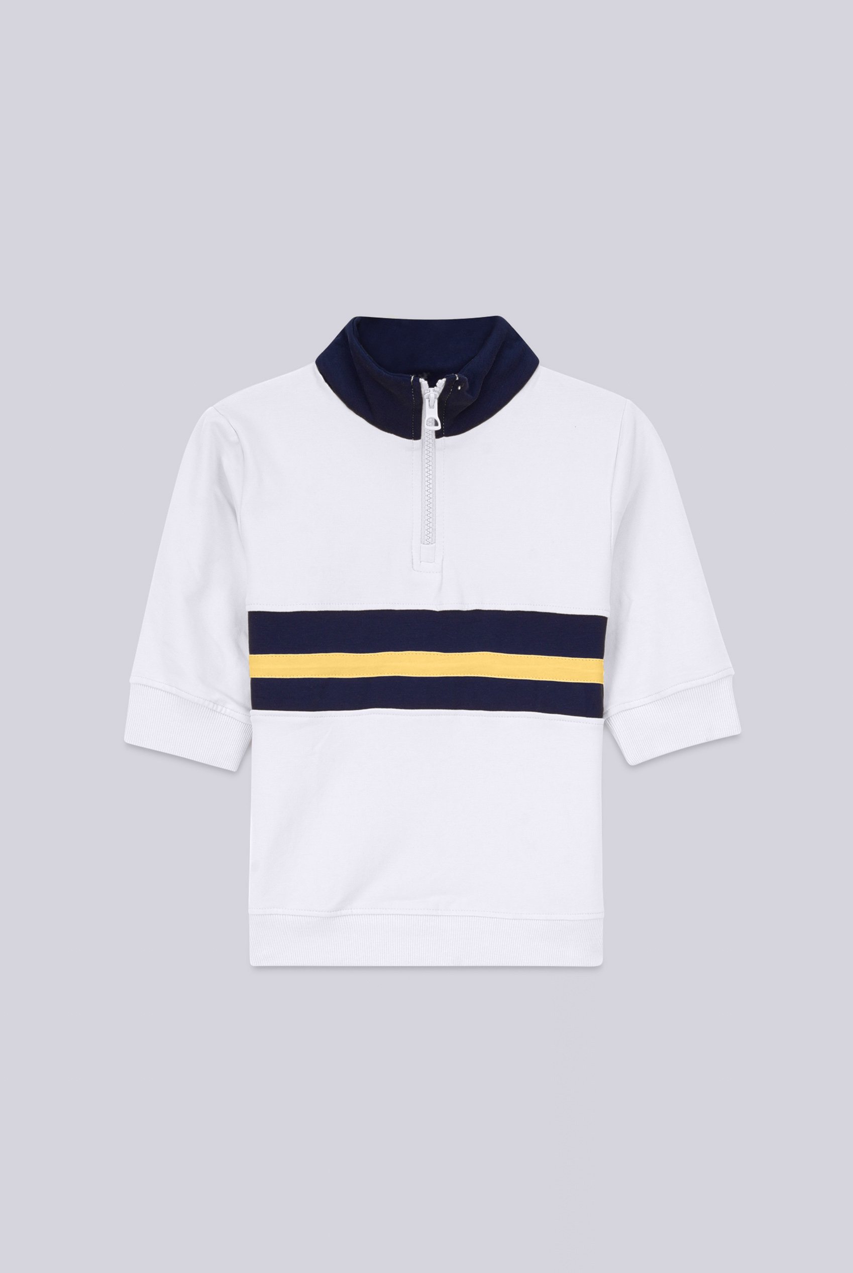 Boys Zip Up Colour Block Sweatshirt ( 6yrs-11yrs)