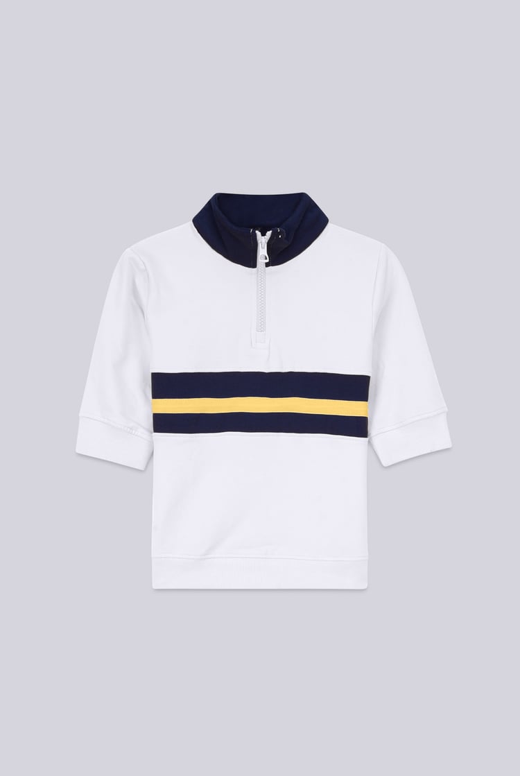 Boys Zip Up Colour Block Sweatshirt ( 6yrs-11yrs)