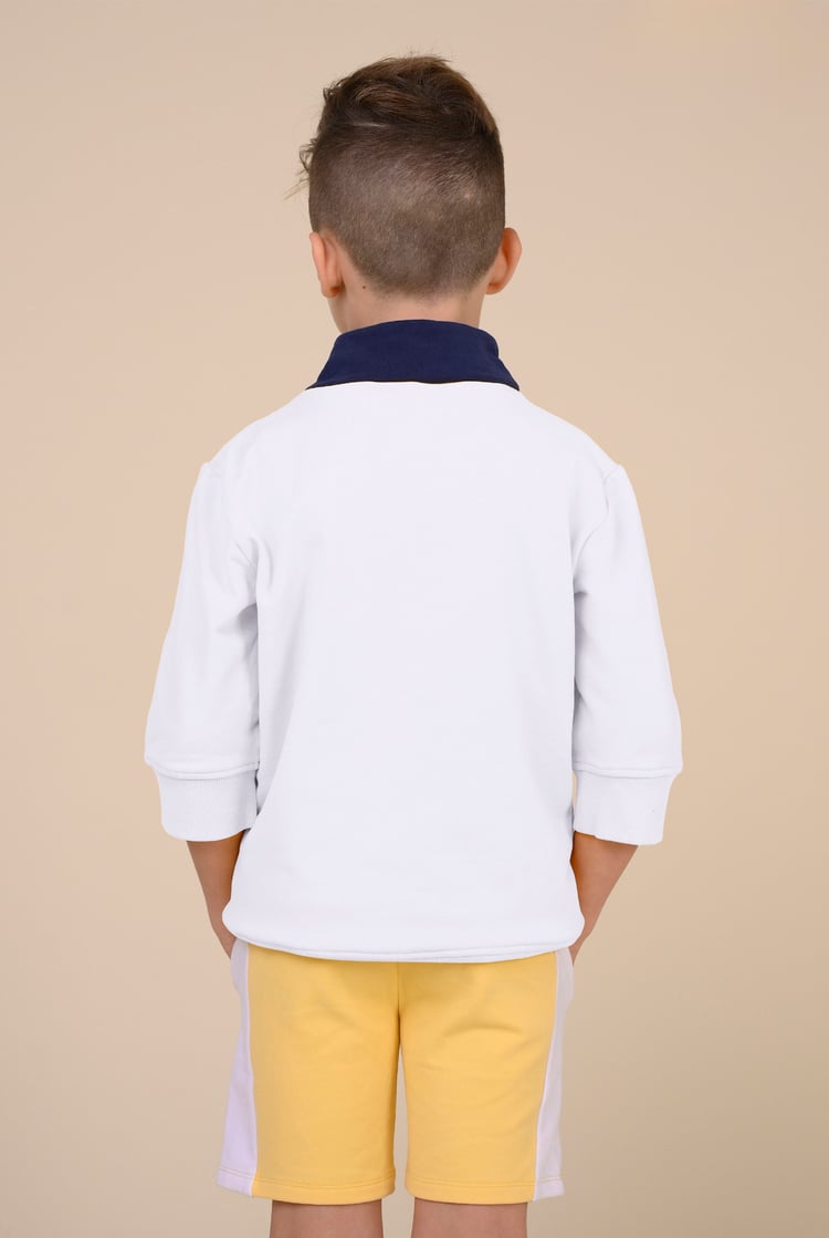 Boys Zip Up Colour Block Sweatshirt ( 6yrs-11yrs)