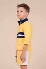 Boys Zip Up Colour Block Sweatshirt ( 6yrs-11yrs)