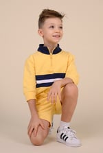 Boys Zip Up Colour Block Sweatshirt ( 6yrs-11yrs)