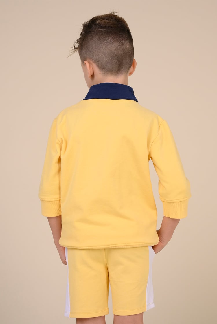 Boys Zip Up Colour Block Sweatshirt ( 6yrs-11yrs)