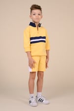Boys Zip Up Colour Block Sweatshirt ( 6yrs-11yrs)