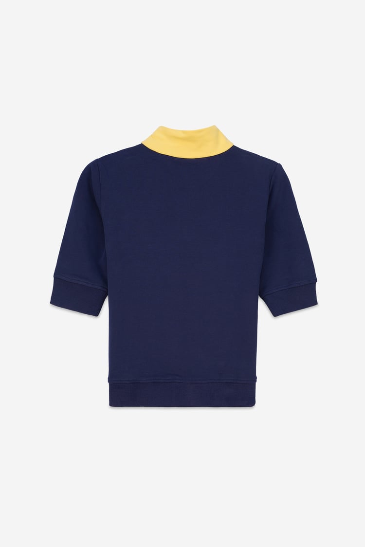 Boys Zip Up Colour Block Sweatshirt ( 6yrs-11yrs)