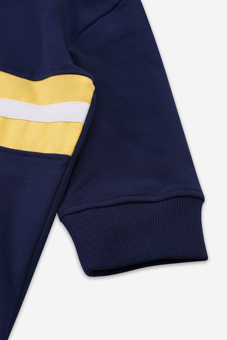 Boys Zip Up Colour Block Sweatshirt ( 6yrs-11yrs)