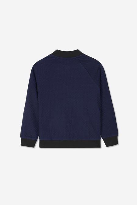 Boys Navy Chest Embroidery Bomber Jacket ( 12/18mths-7yrs)