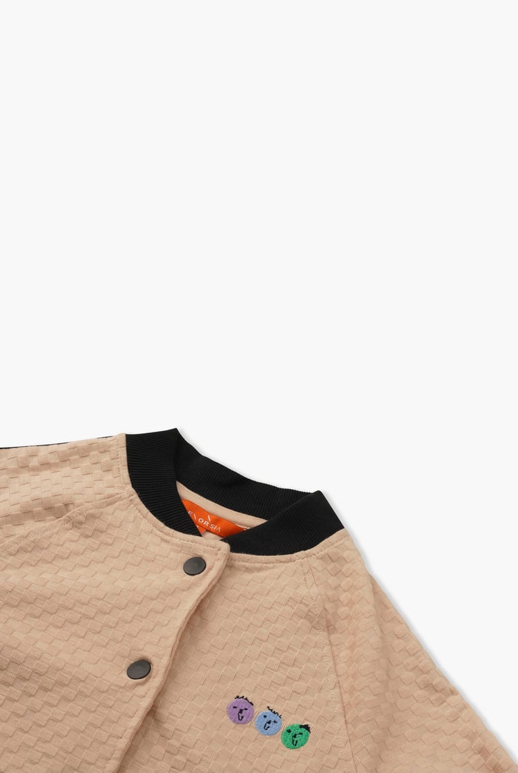 Boys Chest Embroidery Bomber Jacket ( 12/18mths-7yrs)