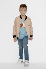 Boys Chest Embroidery Bomber Jacket ( 12/18mths-7yrs)