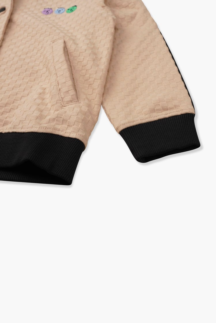 Boys Chest Embroidery Bomber Jacket ( 12/18mths-7yrs)