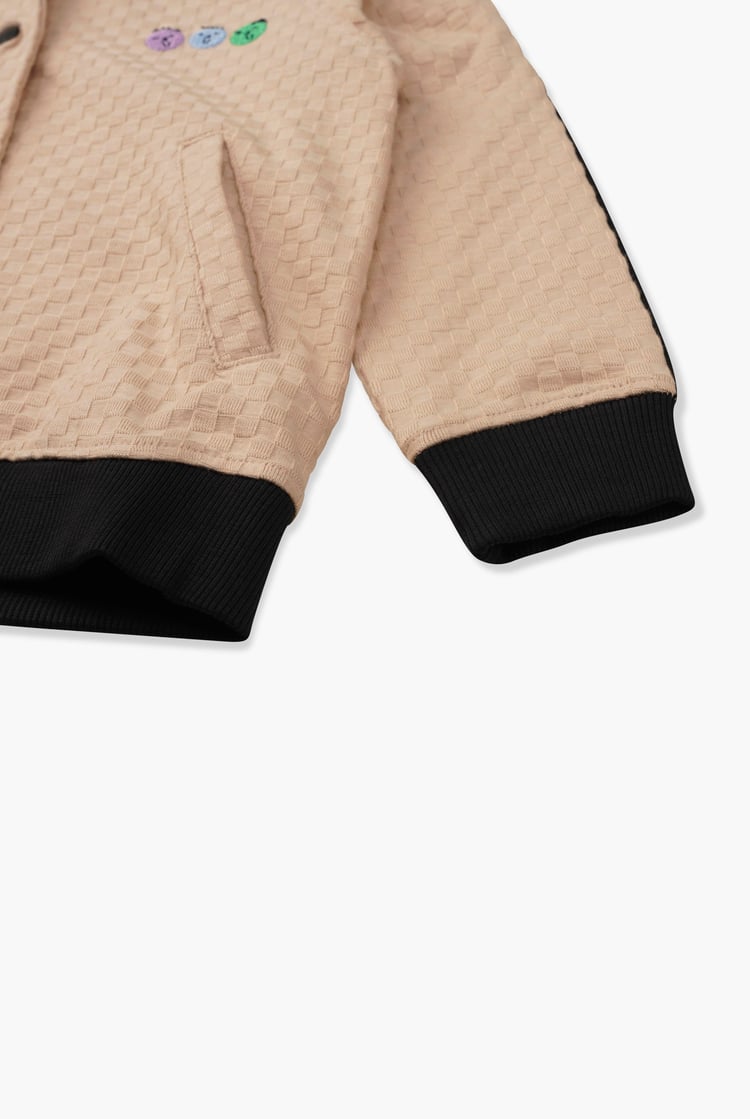 Boys Chest Embroidery Bomber Jacket ( 12/18mths-7yrs)