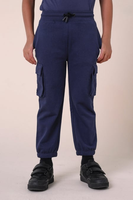 Boys Cream Jersey Cargo Jogger ( 6yrs-11yrs)