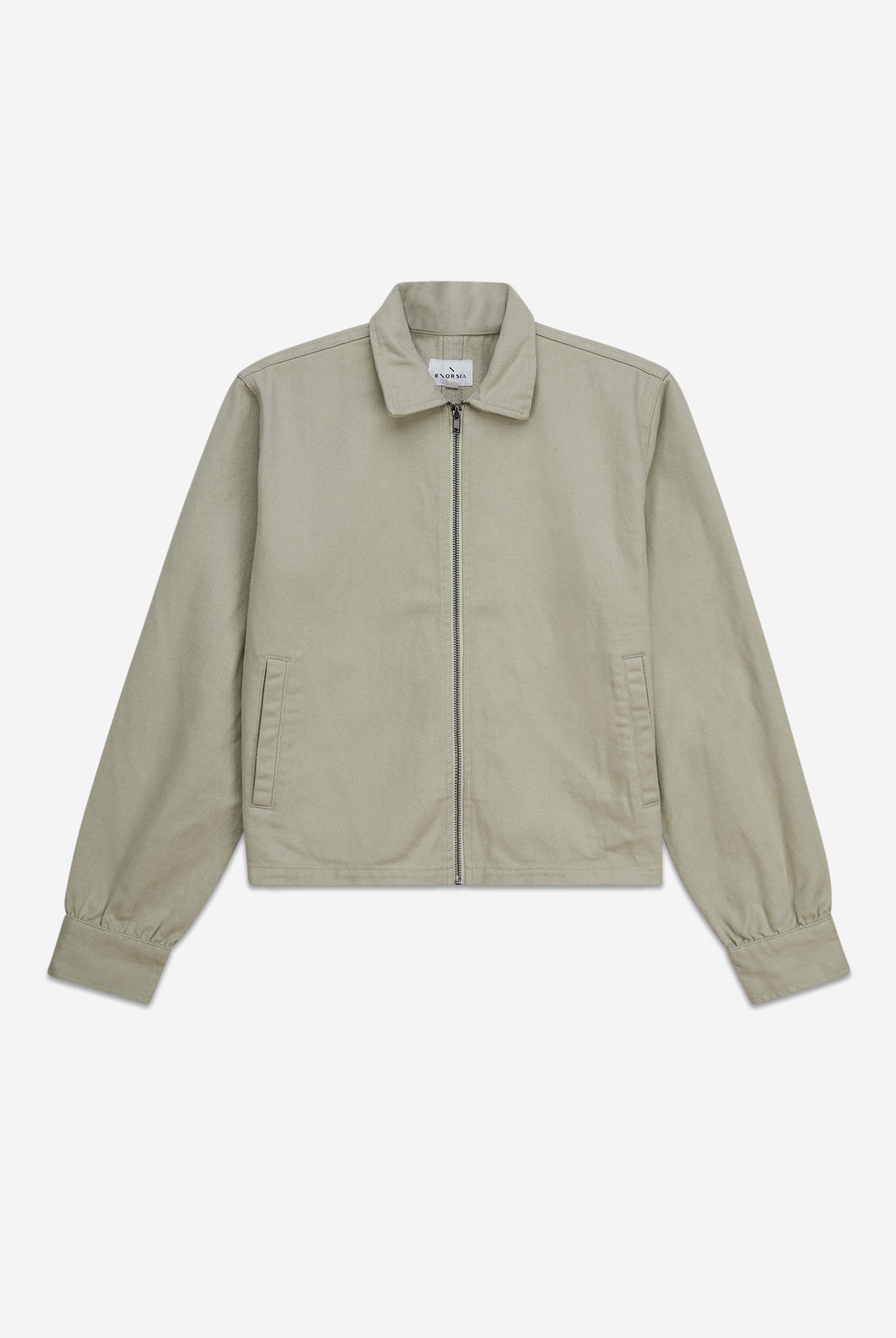 Womens Full Zip Cropped Jacket