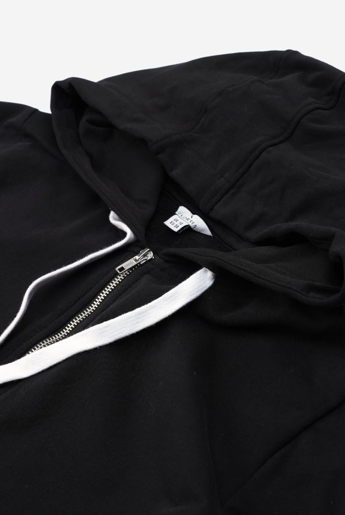 Women Longline Zip Front Hoodie
