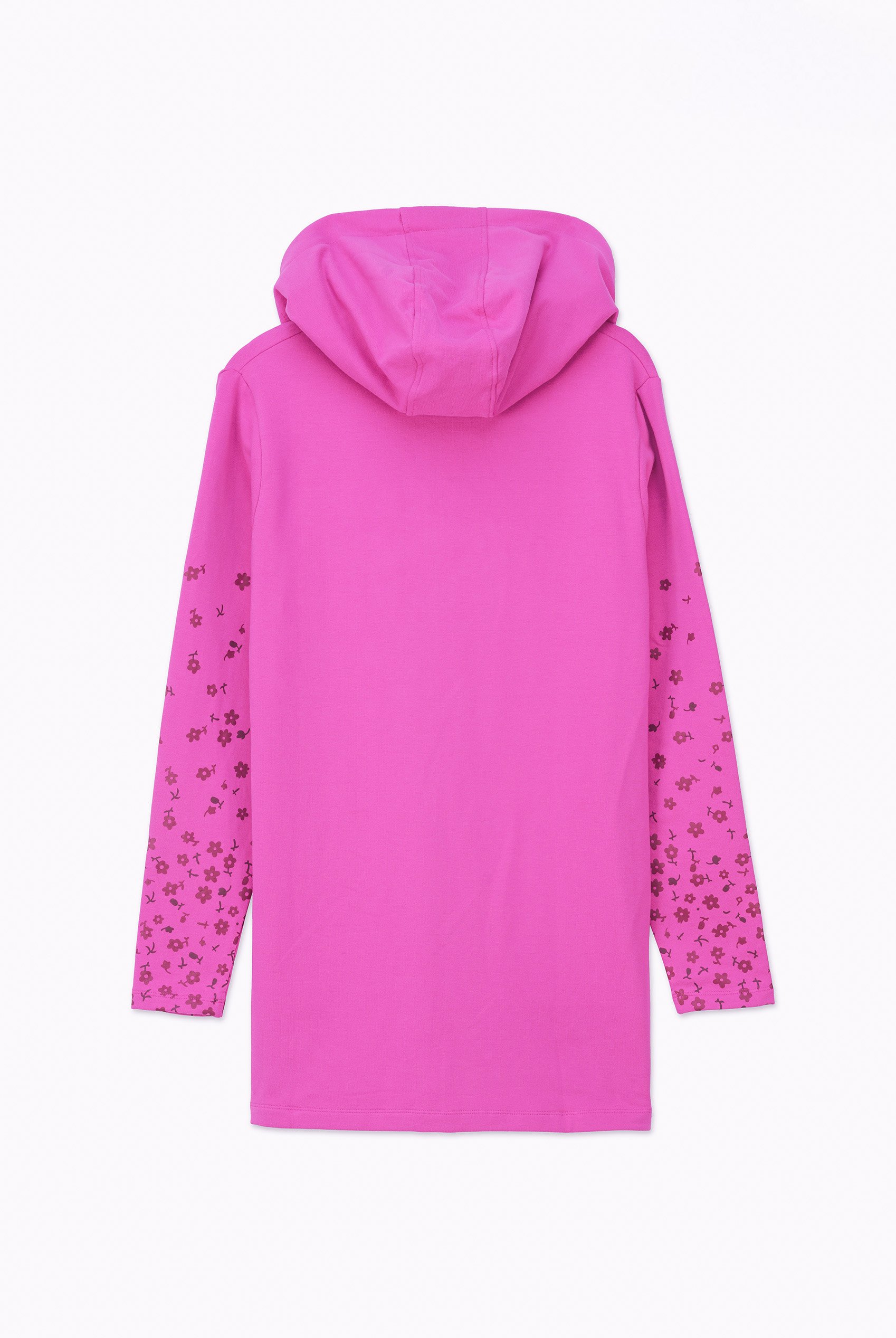 Women Longline Zip Front Hoodie