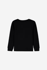 Embroidery Print Waffle Sweatshirt  (5yrs-11yrs)