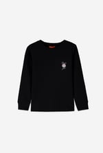 Embroidery Print Waffle Sweatshirt  (5yrs-11yrs)