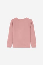 Embroidery Print Waffle Sweatshirt  (5yrs-11yrs)