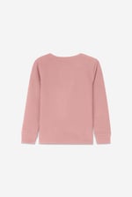 Embroidery Print Waffle Sweatshirt  (5yrs-11yrs)