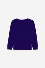 Embroidery Print Waffle Sweatshirt  (5yrs-11yrs)