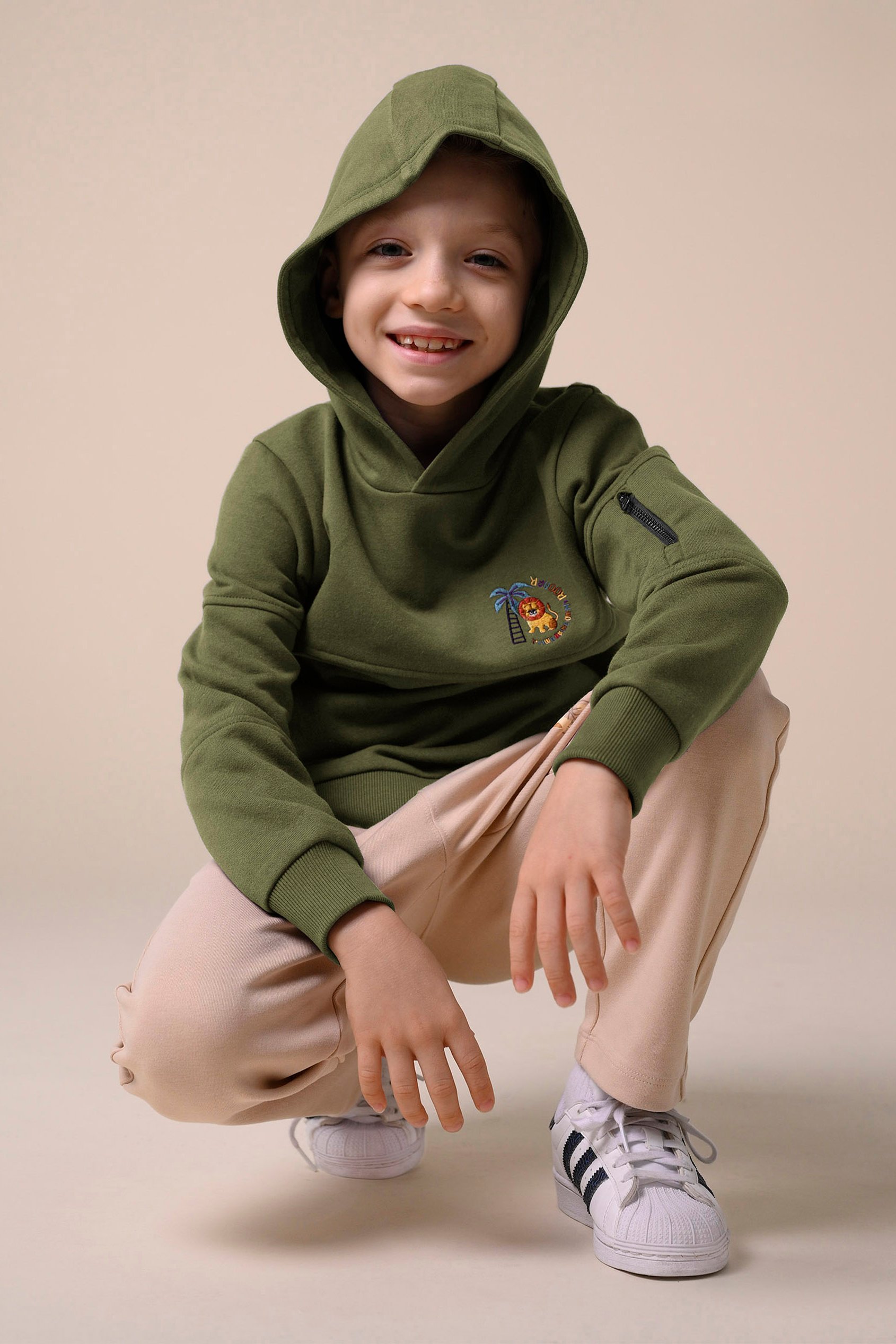 Boys  Embrodiery Print Hoodie  ( 6yrs-11yrs)