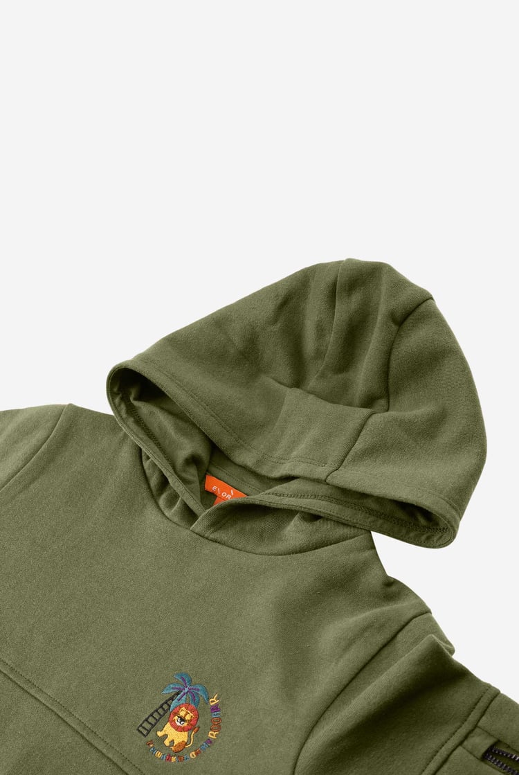 Boys  Embrodiery Print Hoodie  ( 6yrs-11yrs)