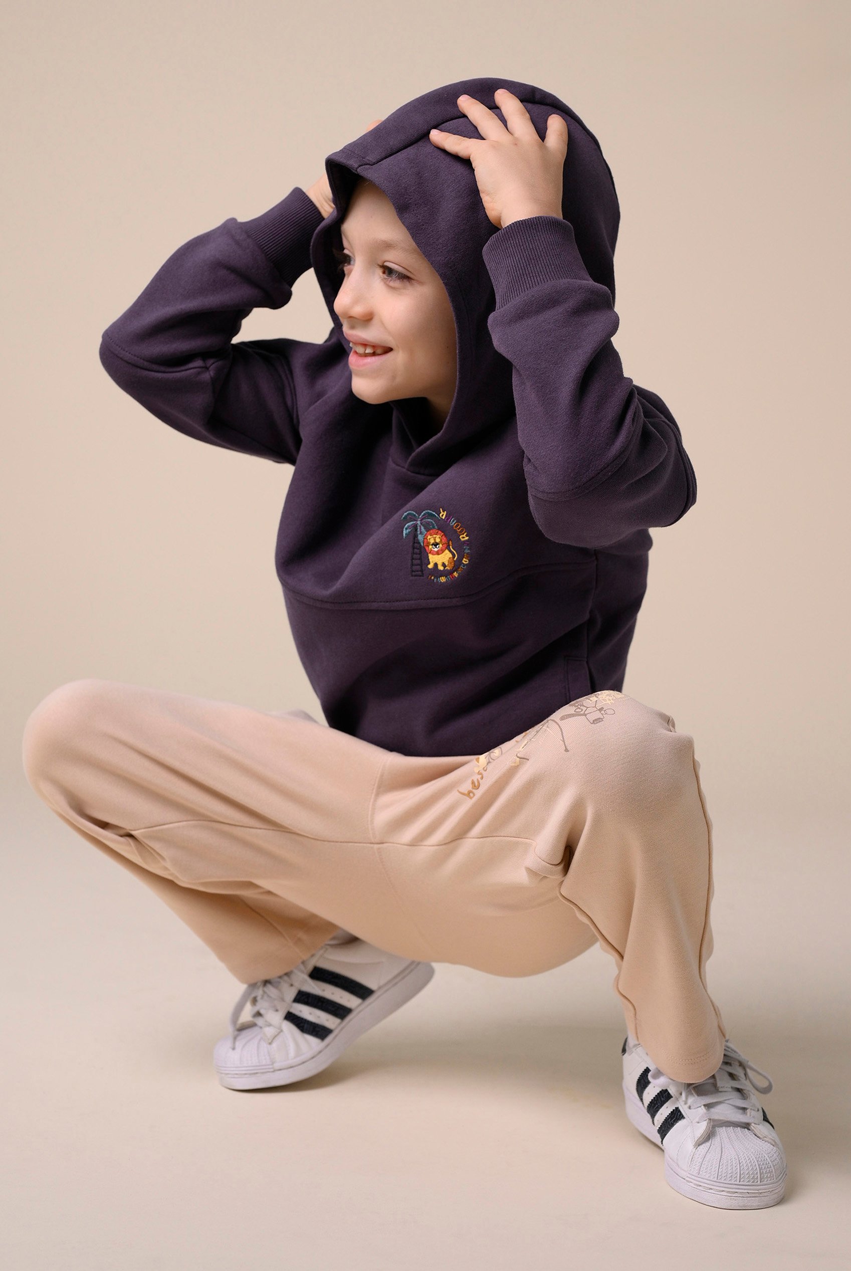 Boys  Embrodiery Print Hoodie  ( 6yrs-11yrs)