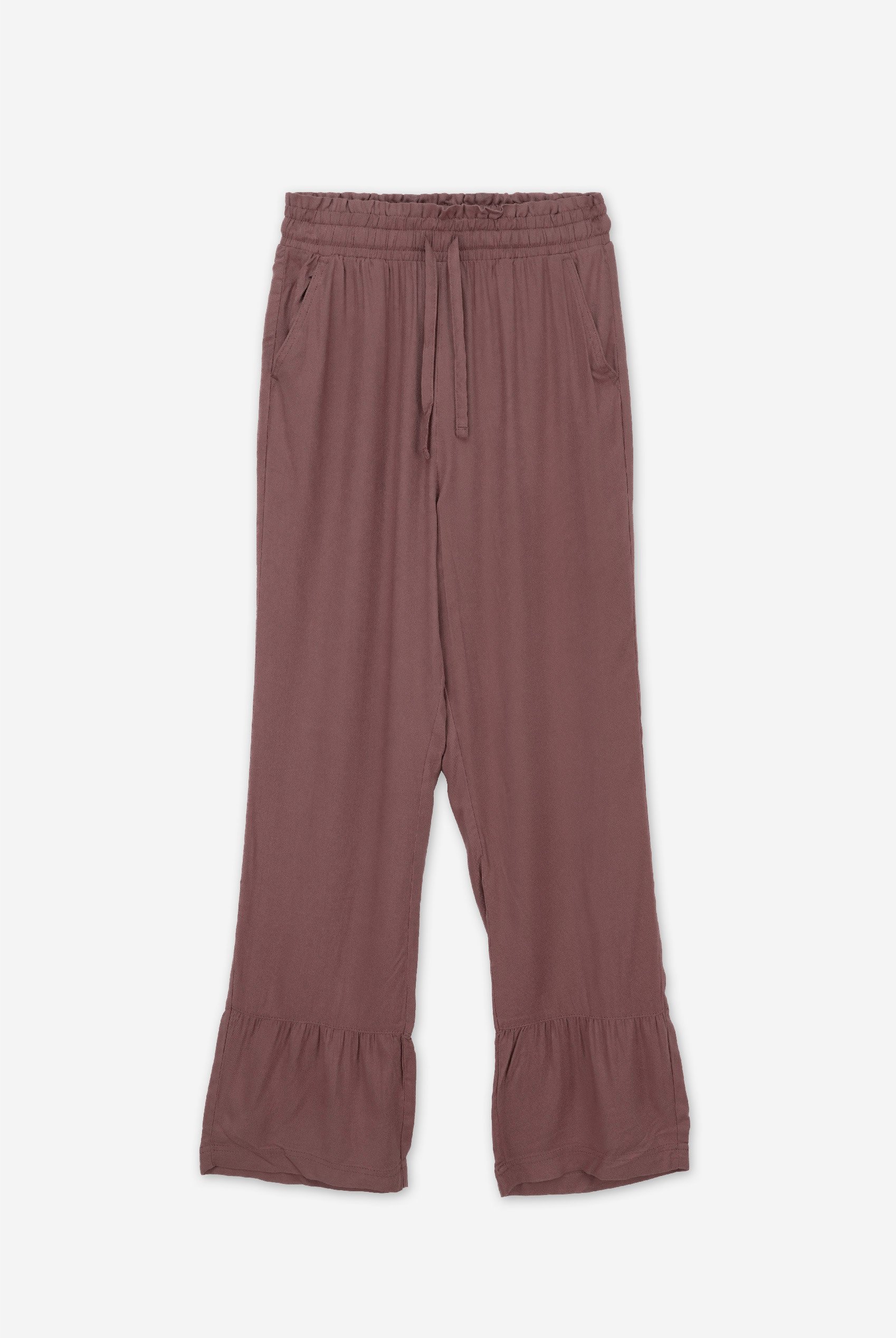 Womens Frill Trim Trouser