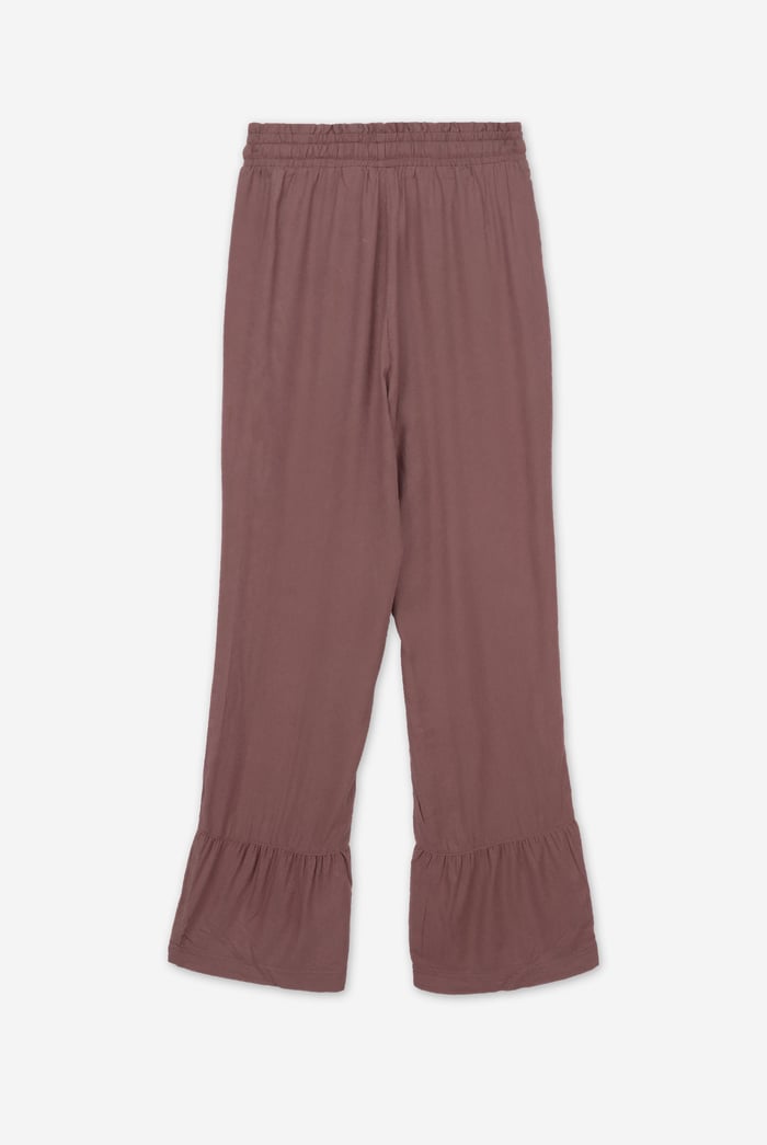 Womens Frill Trim Trouser