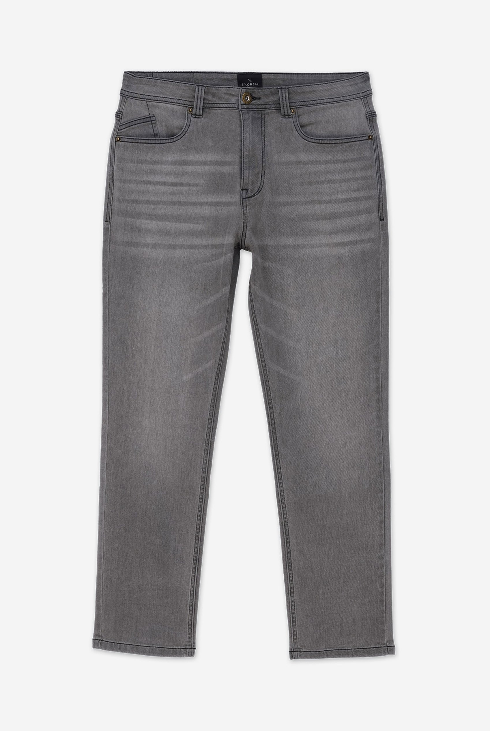 Mens Loose Fit Grey Jeans