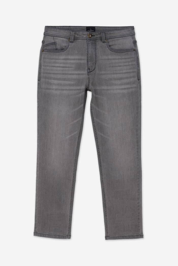 Mens Loose Fit Grey Jeans