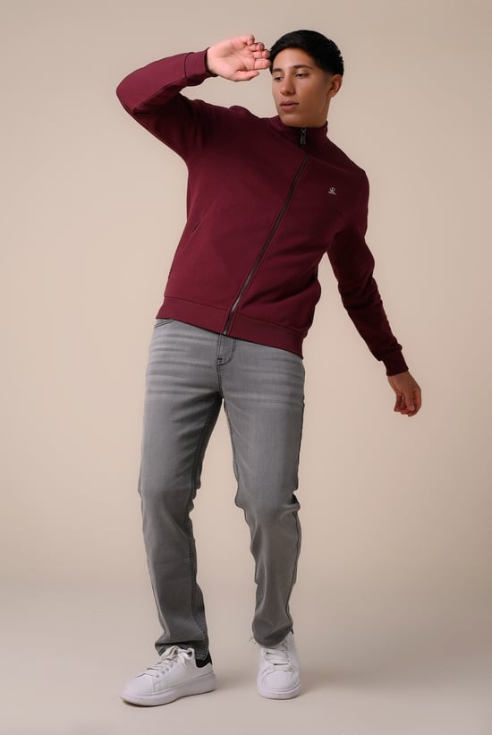 Mens Loose Fit Grey Jeans