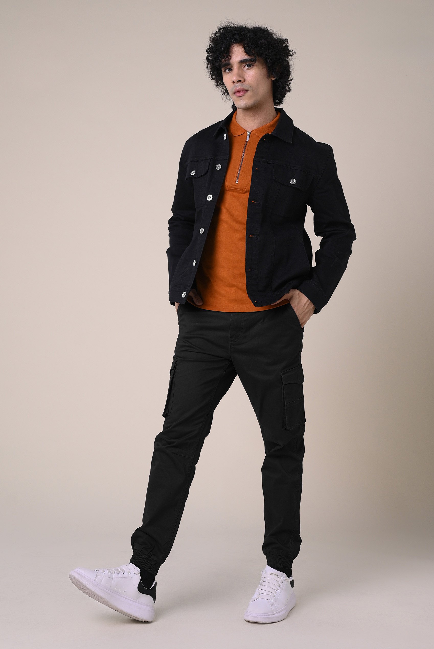 Mens Skinny Cargo Jogger